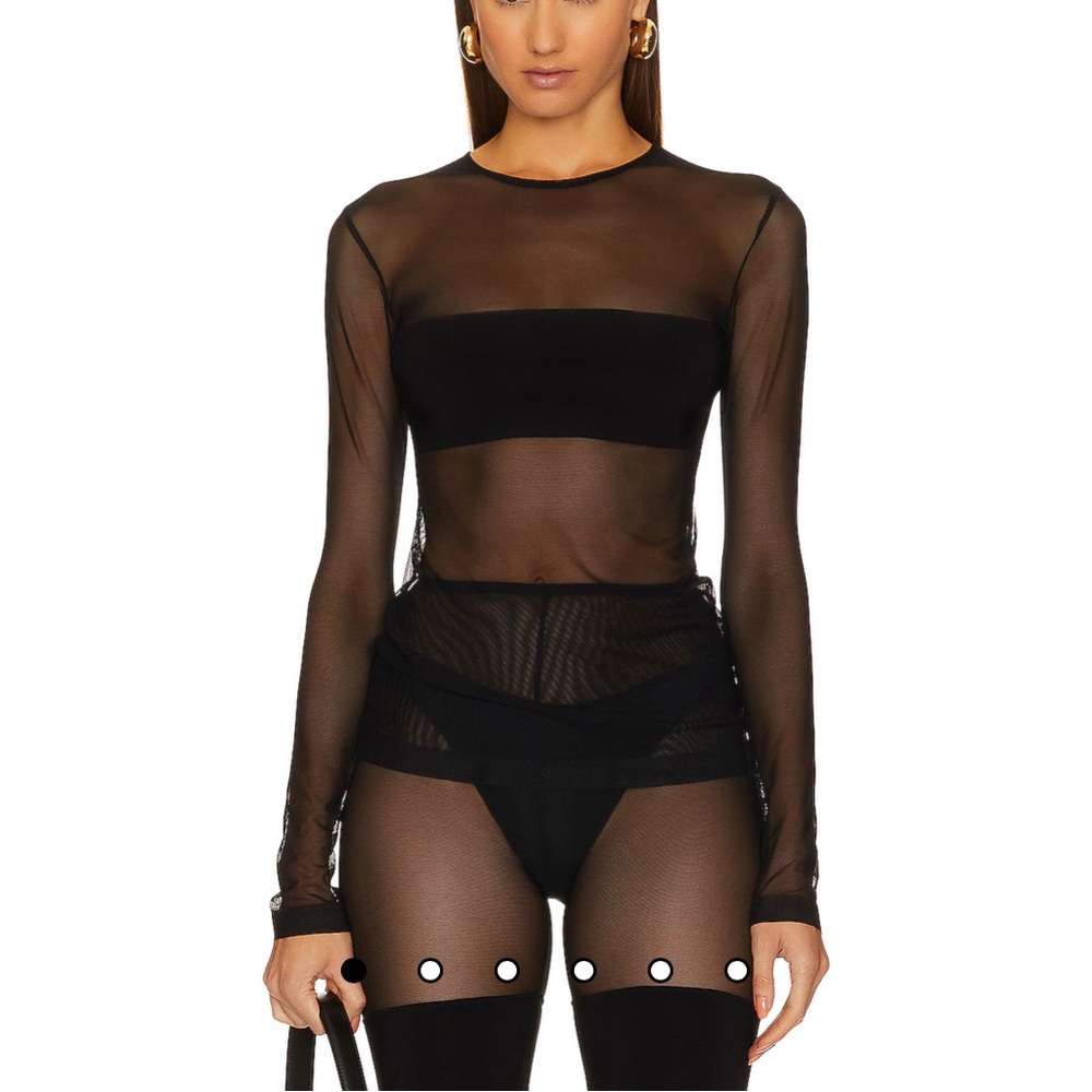 Norma Kamali mesh top
